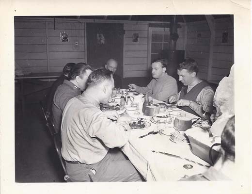 Menuhin at the dinner table in Shemya