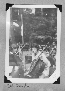 Deborah Ann Johnston in her early teens at Cazadero Music Camp